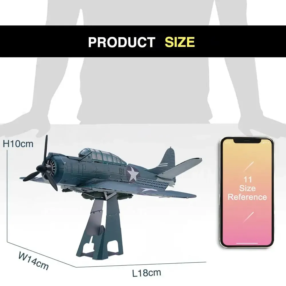 3d Metal Puzzle Douglas Sbd Dauntless Model Kits Jigsaw Diy Teens Toys Assembly Sets Best Gifts