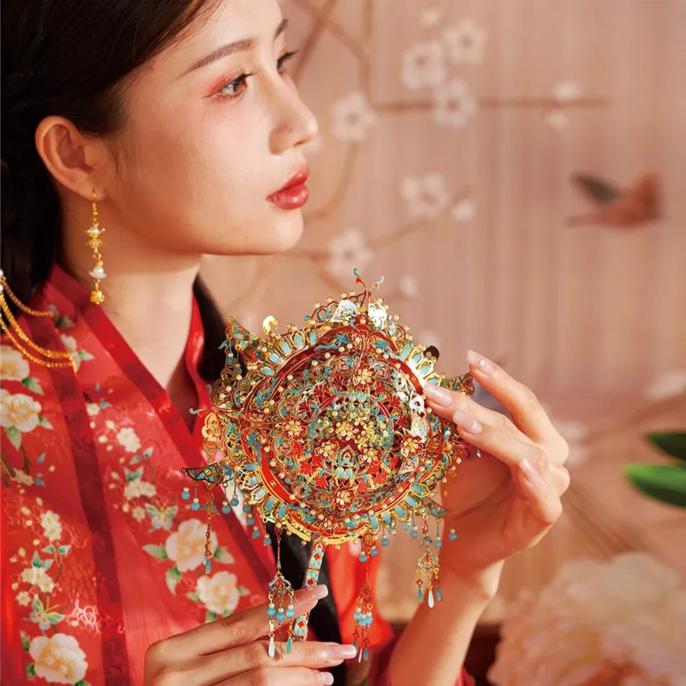 3d Puzzles Metal Octagonal Mirror Assembly Model Kits Chinese Style Diy Sets 299pcs