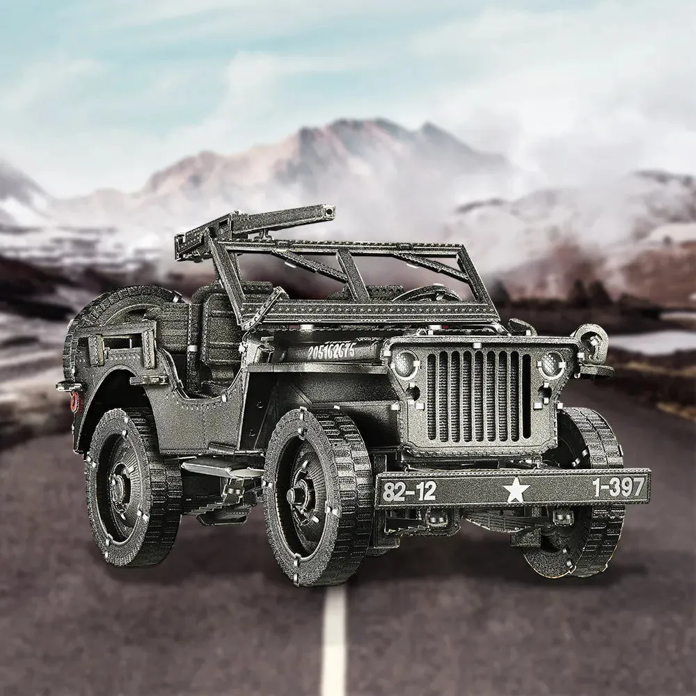 3d Puzzles Metal Willys Mb Suv Model Building Kits Creative Toys for Adult Diy Sets