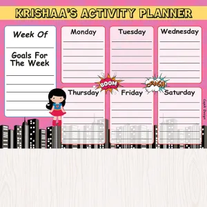 Activity Planner - Supergirl, Set of 50
