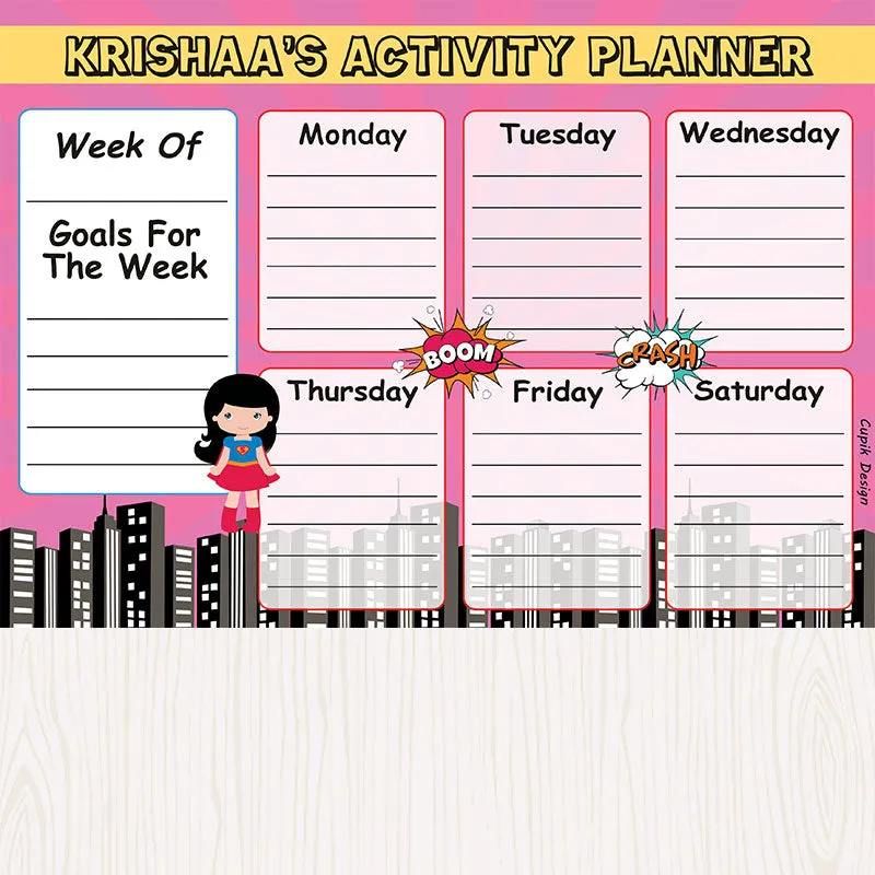Activity Planner - Supergirl, Set of 50