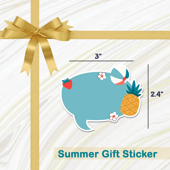 Adorable Personalised Gift Sticker - Summer - Set of 40
