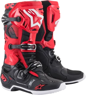ALPINESTARS Tech 10 Boots - Black/Red - US 10 2010020-31-10