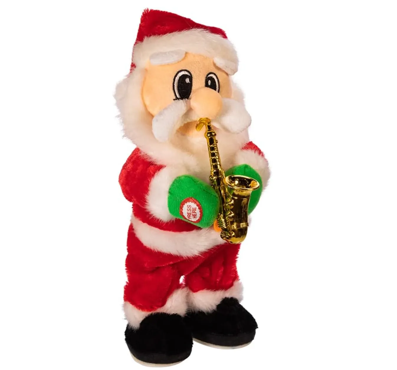 Animated Dancing Jazz Santa Plush Toy