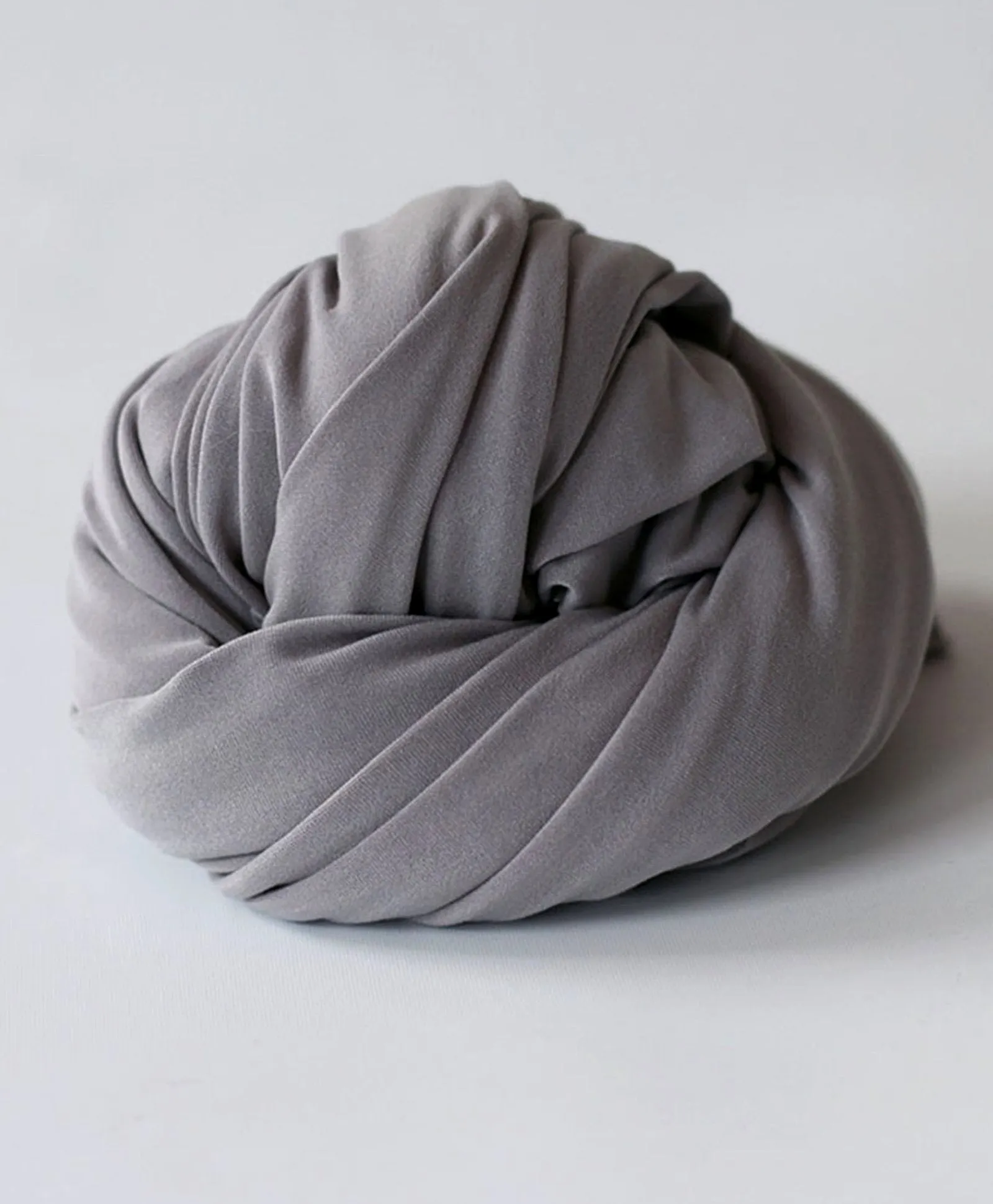 Babymoon Jersey Stretchble Baby Photography Shoot Wrap Cloth- Steel Grey