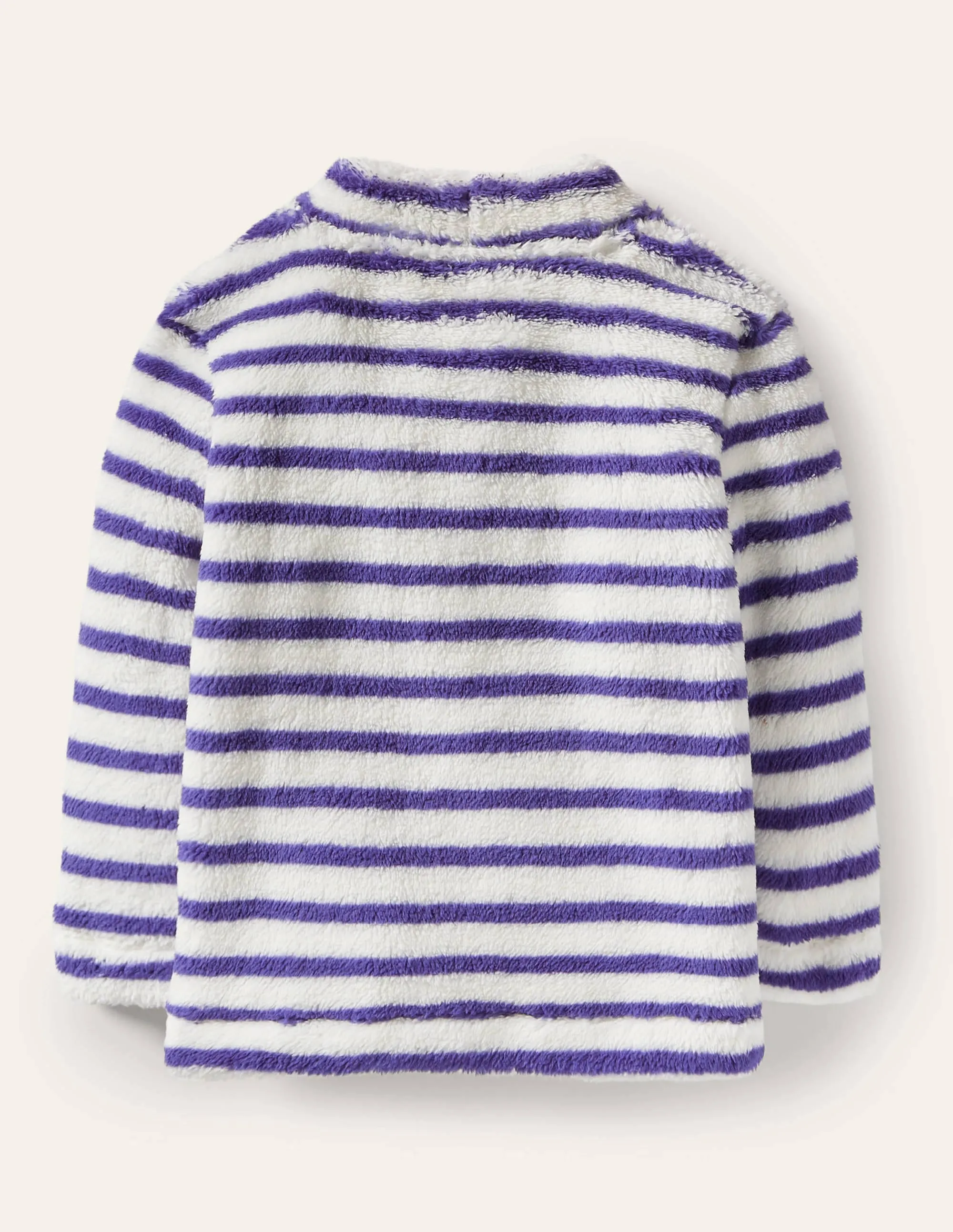 Cosy Funnel Neck Top-Starboard Blue/ Ivory