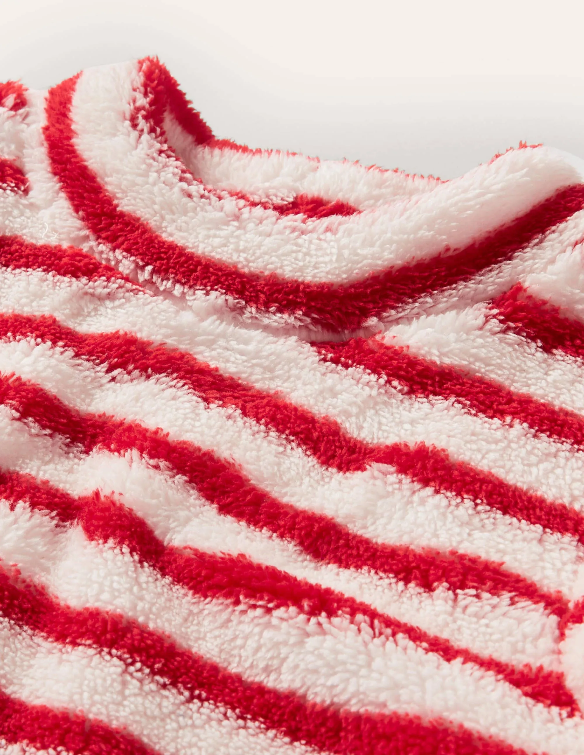 Cosy Funnel Neck Top-Strawberry Tart Red/Ivory