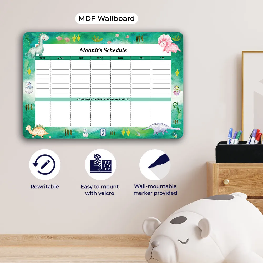 Dinoland Kids Schedule Planner