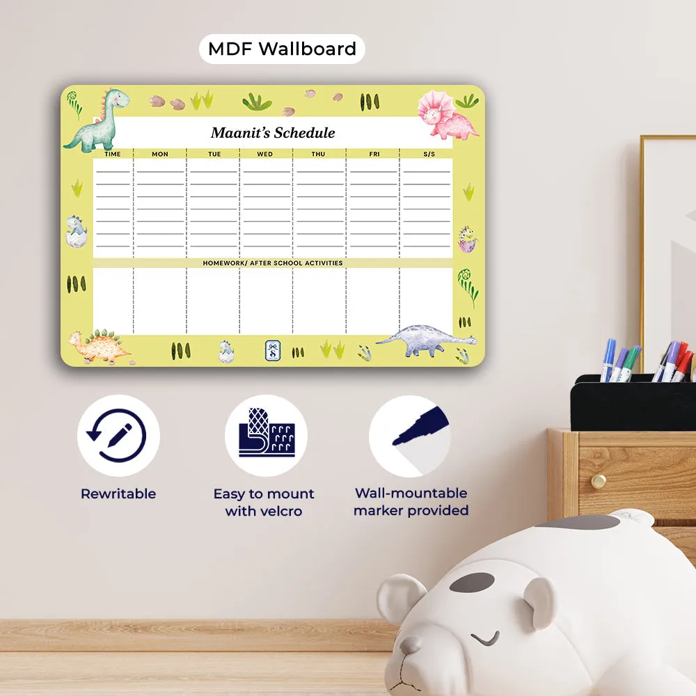 Dinoland Kids Schedule Planner