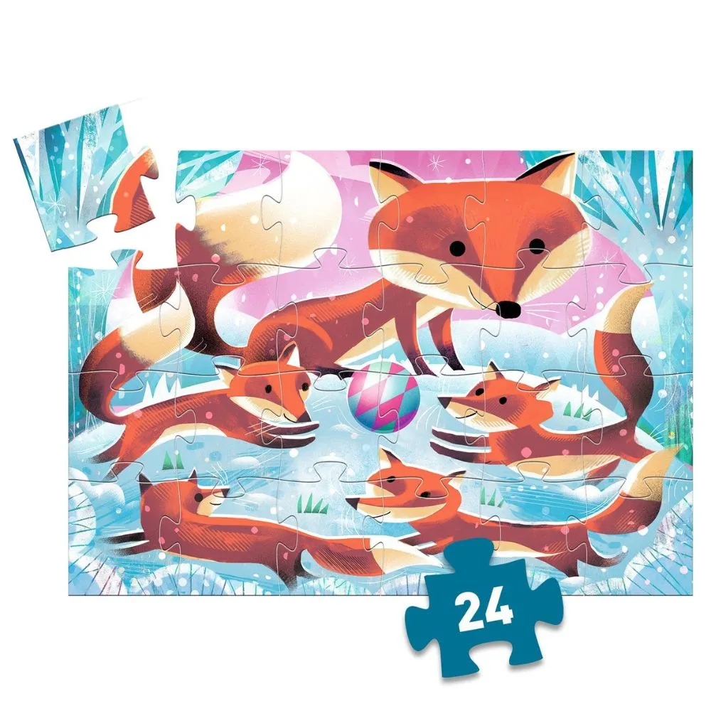 Djeco Silhouette puzzle - Ginger, little fox 24 pcs