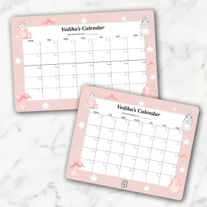 Easter Bunnies Kids Calendar