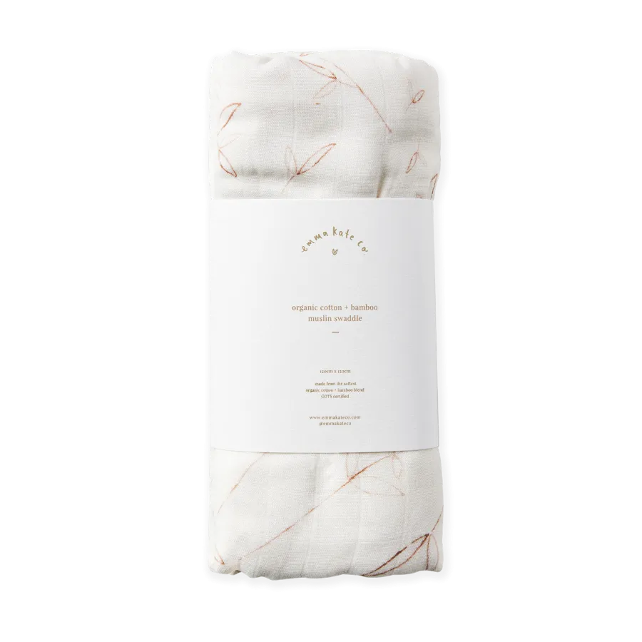 Emma Kate Co. Baby Swaddle - Olive Branch