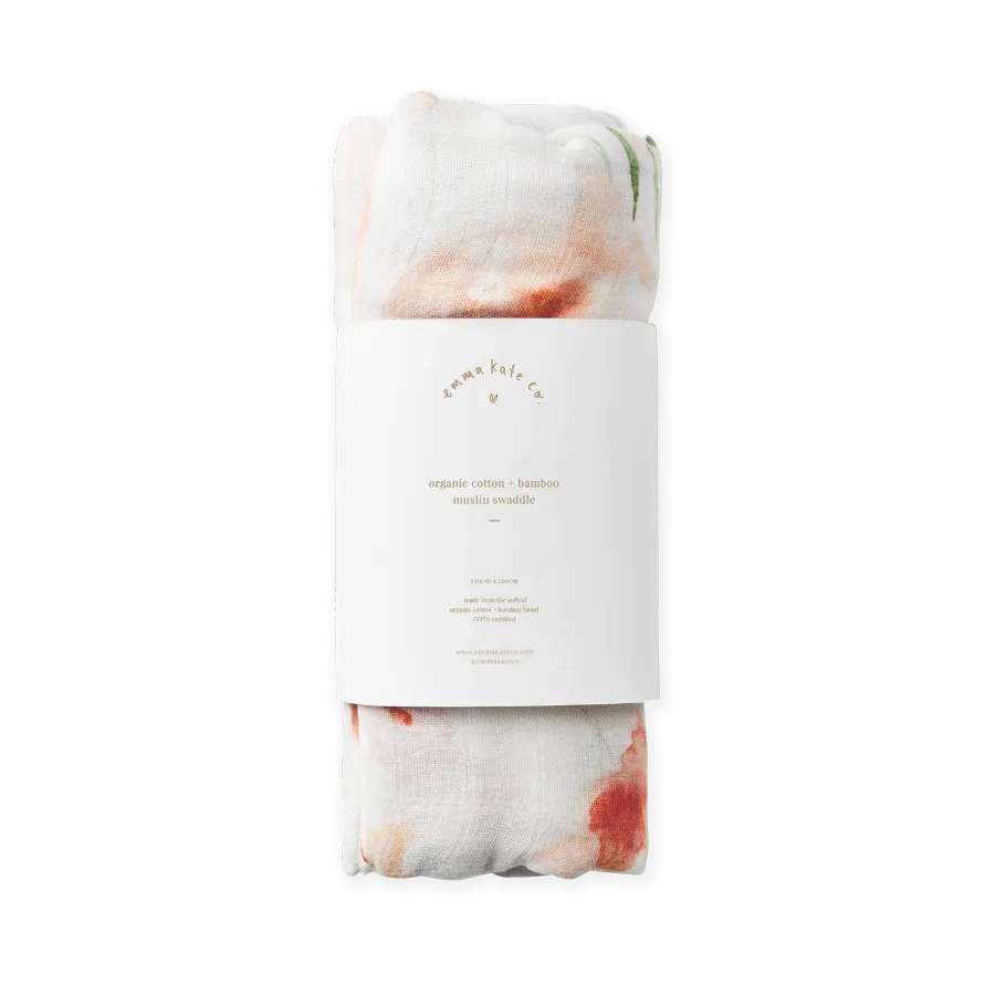 Emma Kate Co. Baby Swaddle - Peony