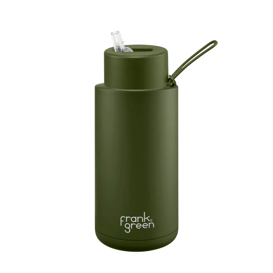 Frank Green Drink Bottle 1L - Khaki