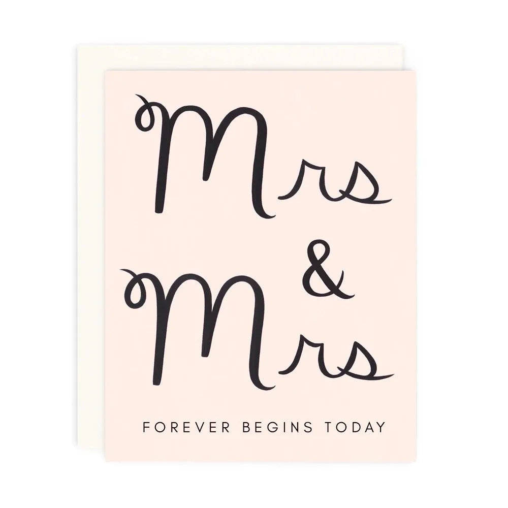 Mrs. and Mrs. Forever Card