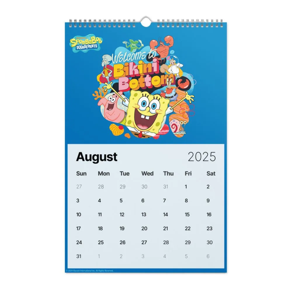 Nicktoons 2025 Wall Calendar
