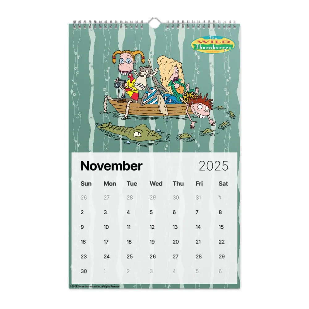 Nicktoons 2025 Wall Calendar