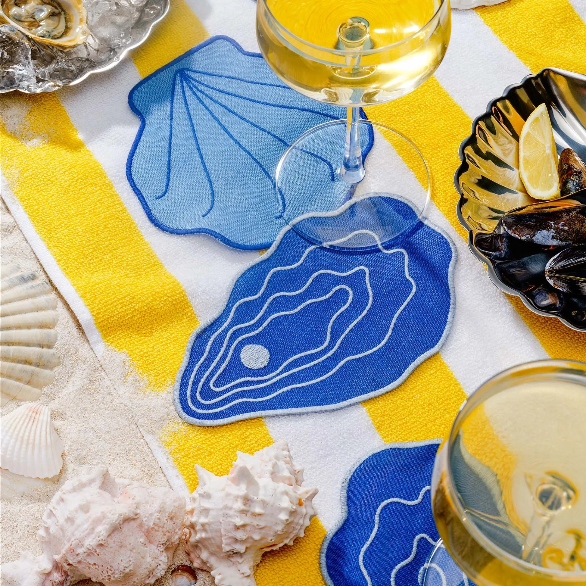 Shell Cocktail Napkins (Set of 4)