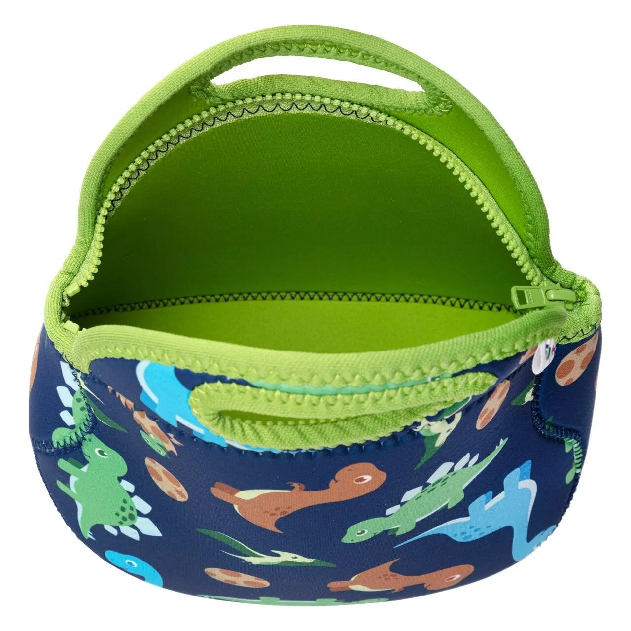 Small Machine Washable Lunch Bag - Navy Dinos