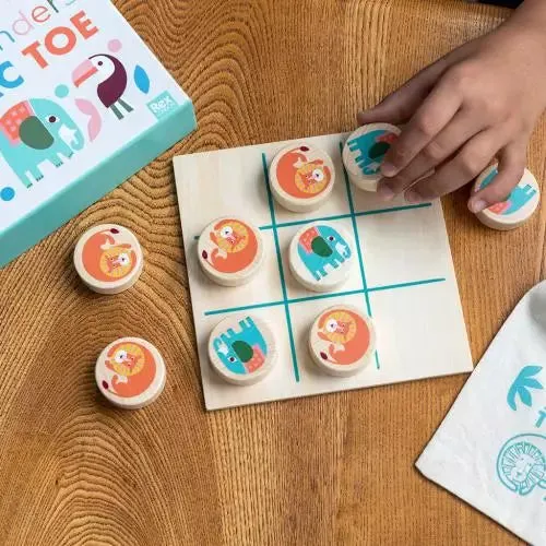 Wooden Tic-Tac-Toe (Wild Wonders)